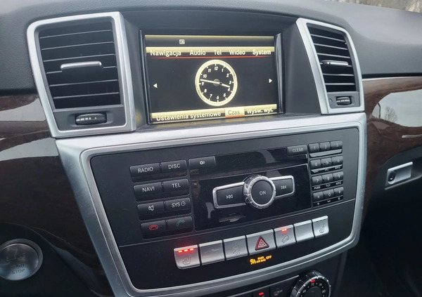 Mercedes-Benz ML cena 93500 przebieg: 53800, rok produkcji 2012 z Blachownia małe 407